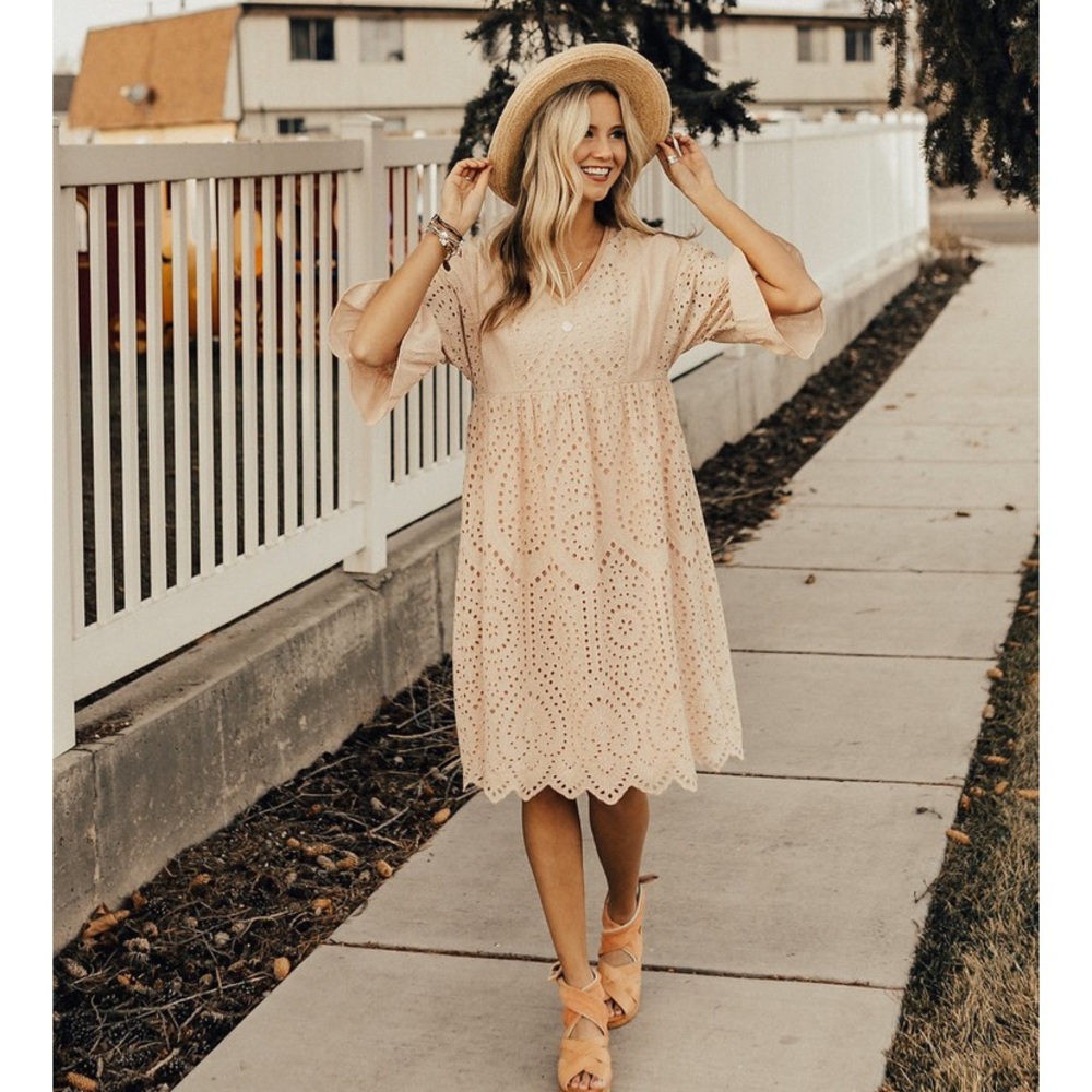 Roolee Eyelet Dress XS